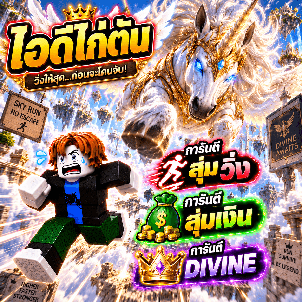ไอดีไก่ Steal an egg all eggg การันตี DIVINE ลุ้นขนาด